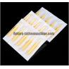 Plastic Disposable Tattoo Needle Tips , Flat / Round Open Tattoo Tip Set Yellow