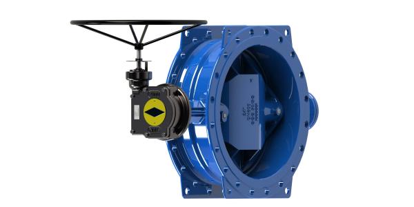 Ductile Iron Double Butterfly Valve , Bearing - CS Base Butterfly Valve Flange