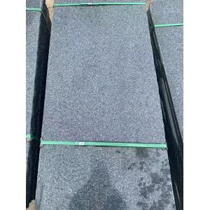 Black Outdoor Granite Stone Tiles High Frost Resistance For Countertops