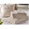 China Pure Linen Wooden Buttons Modern Bedding Sets 4Pcs Real Simple Logo Customized wholesale