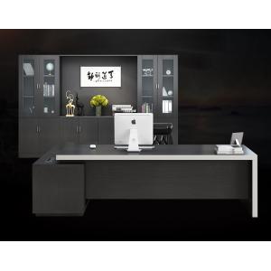 China Black Commercial Office Furniture , Office Desk Furniture Multi Functional Modular supplier