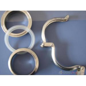 China Stainless Steel Heavy Hoop Pipe Connector Clamp , 0.7 Mm - 2.0mm Galvanized Pipe Clamp supplier