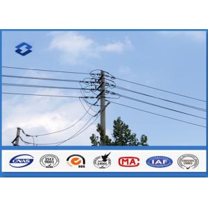 China Overhead Transmission Line Steel Utility Pole with Hot dip Galvanization supplier