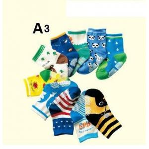 Stunning style knitted terry cotton boys socks