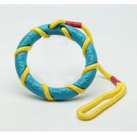 China Round O Pet Dog Dental Chew Toys Durable With Rope Lightweight Easy Use on sale