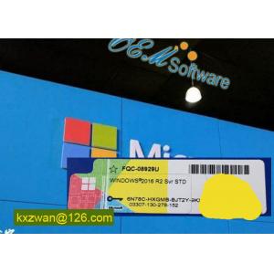 China Official Windows Server 2016 R2 Product Key Hologram Coa Sticker Retail License supplier