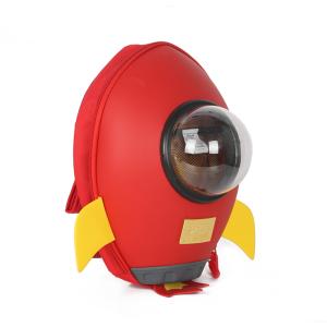 China 超キュートな3D漫画バックパック カスタマイズされたロケット型 小さな子供用バックパック wholesale