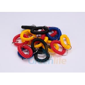 China Split Ring Flat Weld Plastic Wrist Coil Badge Accessories Various Colours supplier