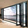 1.4mm Wall Thickness Aluminum Glass Patio Accordion Door for Modern Security Solution