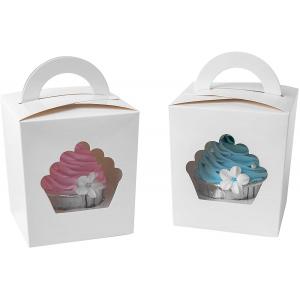 Birthday Party Individual Large Single Disposable Cupcake Carrier