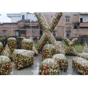 Inflatable Outdoor Games Air Bunker Camouflage Paint Ball For Shooting Game