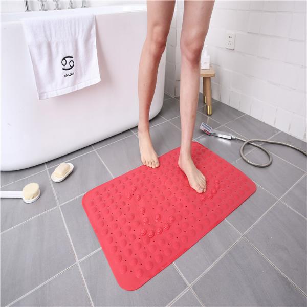 PVC Anti Slip High Strength Suction Shower Foot Massage Bath Mat