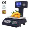 Dual Screen Design Digital Barcode Label Printing Scale Max Capacity 30kg