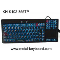 Touchpad Backlit Industrial Computer Keyboard Rubber Silicone For Ruggedized Computer