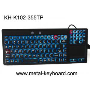 China Touchpad Backlit Industrial Computer Keyboard Rubber Silicone For Ruggedized Computer supplier
