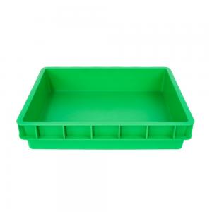 China PP Durable Straight Wall Plastic Moving Crate for Food Turnover and Stackable Design supplier