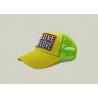 Children Yellow 5 Panel Trucker Cap With Words Of MY LOVE YOUR LOVE