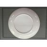 China Diameter 25cm Weight 200g Melamine Dinnerware Plate / White Porcelain Dishes wholesale