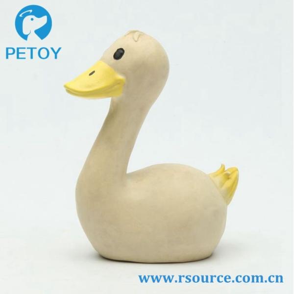 Swan Soft rubber latex Funny Chew Play squeaky Toys for Pets