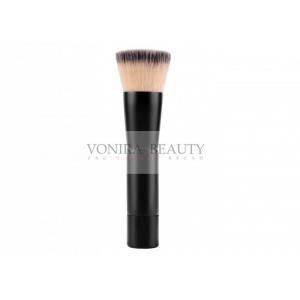 China Foundation Individual Makeup Brushes Flat Top Kabuki With Dual Color Vegan Taklon supplier