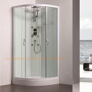 China 800 x 800mm quadrant shower enclosure sliding shower glass door with back jets supplier
