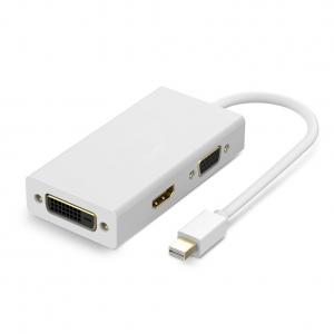 Mini DP DisplayPort to  VGA DVI Adapter Converter Thunderbolt Compatible for iMac