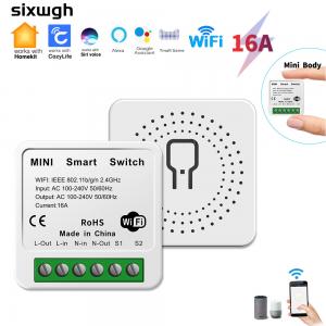 White Wireless Smart Dimmer Homekit Humidity Control ≤85%RH 16A Homekit Wifi Switch