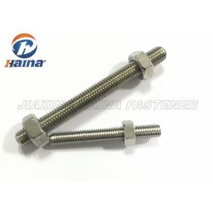 China DIN 976 Stainless Steel 304/316 Full Threaded Rod hex bolts and nuts supplier