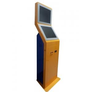 19" LCD Dual Screen Self Service Kiosk Standing for Retail Payment