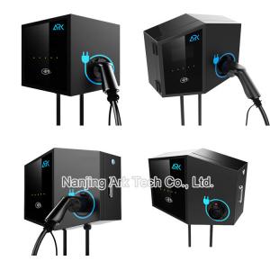 China Black 7KW Commercial Electric Vehicle Charging Stations Single Phase supplier