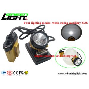 25000lux Afety Wire Cap Led Mining Lamp , High Intensity Light Flashing Cap Light