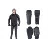 All Black Police Anti Riot Suit With T Baton / Military Riot Control Kit