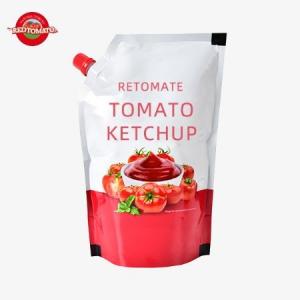 China Pure Natural Sachet Tomato , Convenient 1100g Bag Ketchup Sweet And Sour supplier