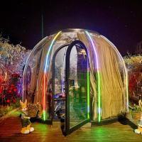 China LED Light Outdoor Bubble Tents PC Clear Transparent Sunroom Dome Tents on sale