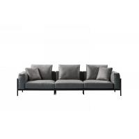 China OEM Semi Leather Sofa Set Classic Living Room Furniture Couch on sale