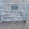 China Customizable Size Anti Rust Metal Storage Cage Stackable With Optional Wheels wholesale