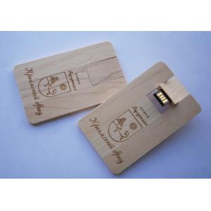 China factory wholesale wooden card usb flash drive usb storage free logo printing supplier