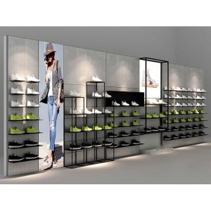 China Multi Functional Wall Shoe Display Racks / Shoe Store Display Shelves  supplier