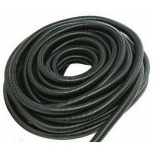 China Black Corrugated Flexible Tubing , Black Corrugated Pipe Fire Resistant Hose supplier