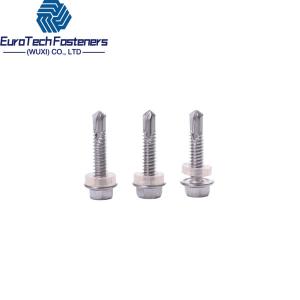 China Standard DIN7504 K  A2 A4 Hex Flange Self Tapping Screw M4.2 M4.8 M5.5 M6.3 supplier