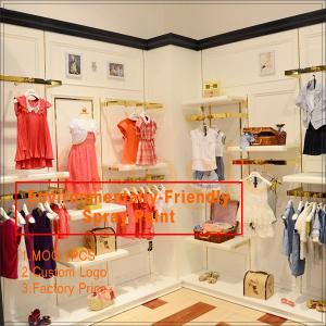 China Newly come high end kids dress up metal clothing shelf supplier