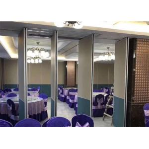 China Bi Fold Partition Wall Banquet Hall Aluminum Sliding Door Sturdy Features supplier