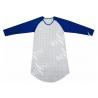 China Ladies Cotton Jersey Blue/Floral Printed Raglan Long Sleeve V Neck Nightdress Sleepwear Allover Print wholesale