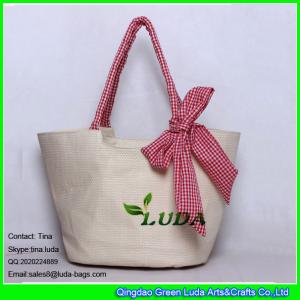 LUDA germany straw handbag big size butterfly deco paper straw bags factory