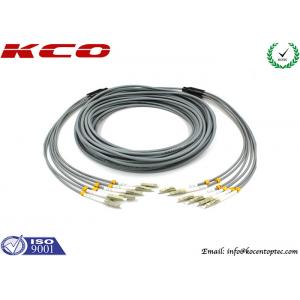 China El modo multi LC a LC 6 quita el corazón a la pérdida de inserción acorazada del cordón de remiendo de la fibra óptica 0.2dB diámetro de 3,0 milímetros supplier