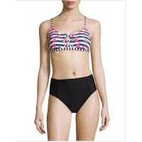 DESIGN LAB LORD & TAYLOR Strappy Crop Swim Top with Grommets