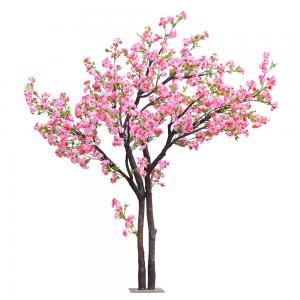 250cm Plastic Artificial Cherry Blossom Tree Decoration Plant For Reception Center