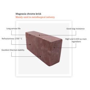 Magnesia Chromite Bricks Iron Industry Refractory Material Shape Bricks