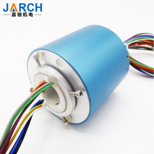 Through Hole Waterproof Slip Ring ID 30mm Customized Bore Aluminium Alloy