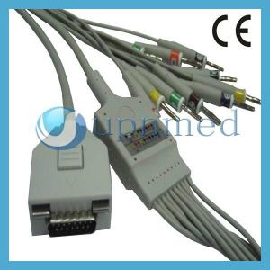 China Fukuda ME KP-500 10 lead ecg ekg cable,Banana 4.0(no resistance) supplier